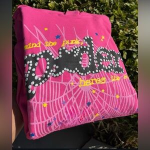 Sp5der Punk Pink Hoodie